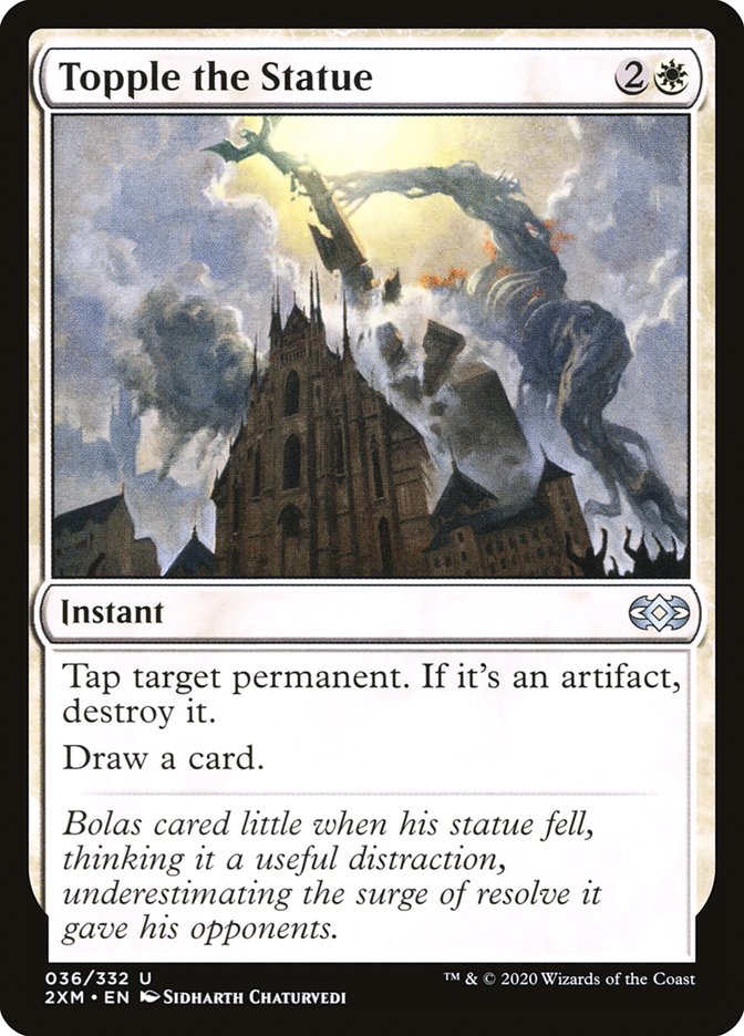 Topple the Statue, Double masters Card Art