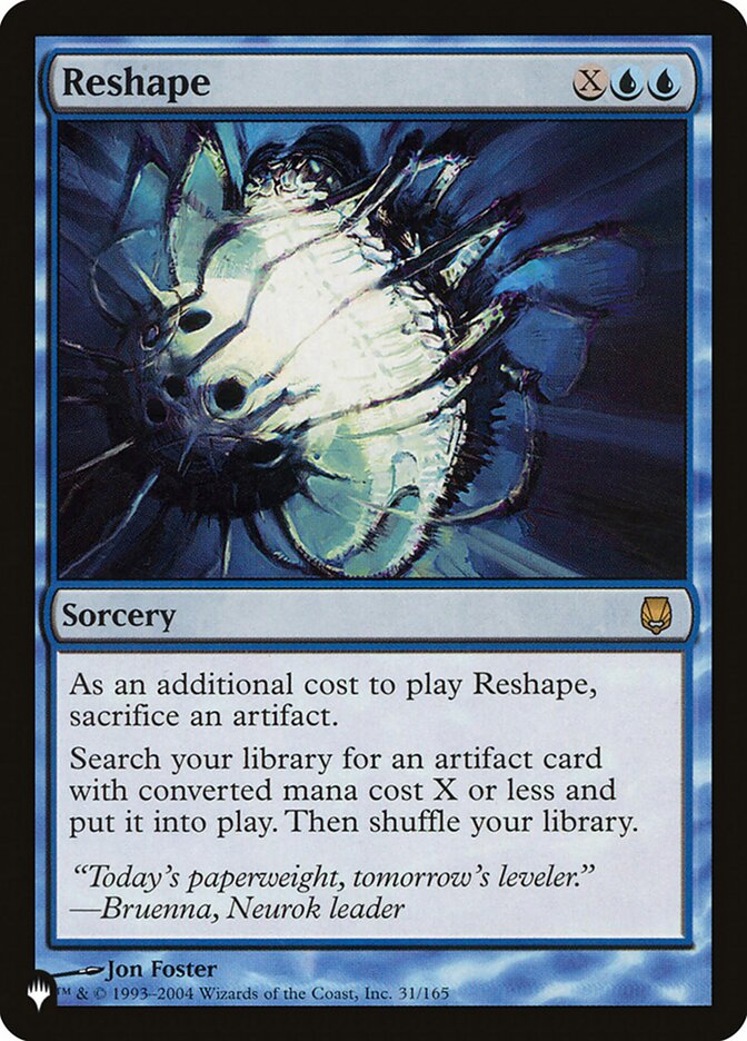 Reshape, The List Card Art