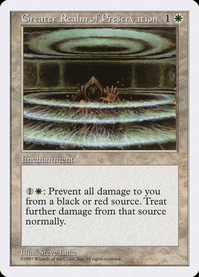 Greater Realm of Preservation, Fifth edition Card Art