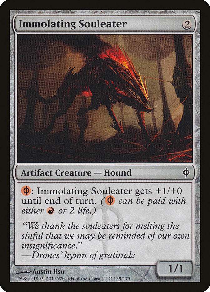 Immolating Souleater, New phyrexia Card Art