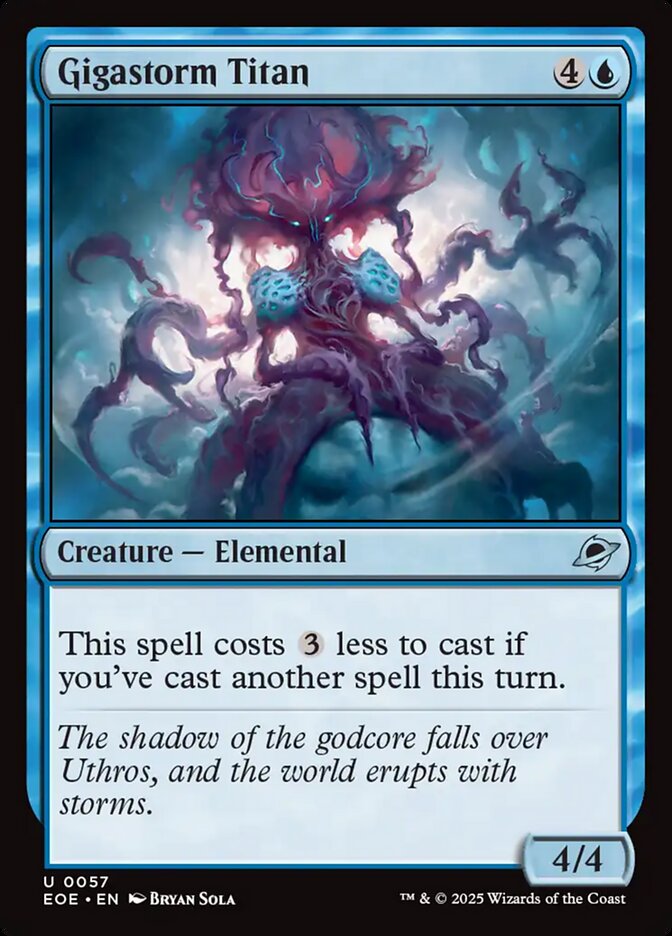 Gigastorm Titan, Edge of eternities Card Art