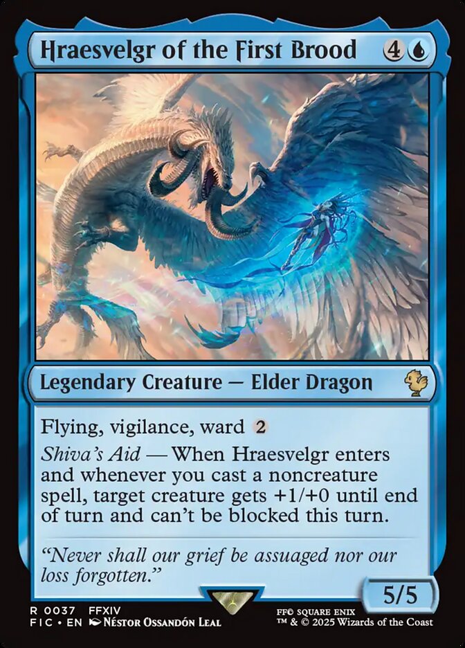 Hraesvelgr of the First Brood, Final fantasy commander Card Art