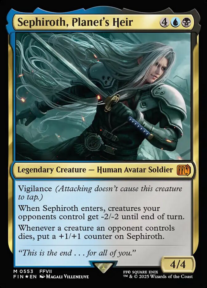 Sephiroth, Planet's Heir, Final fantasy Card Art