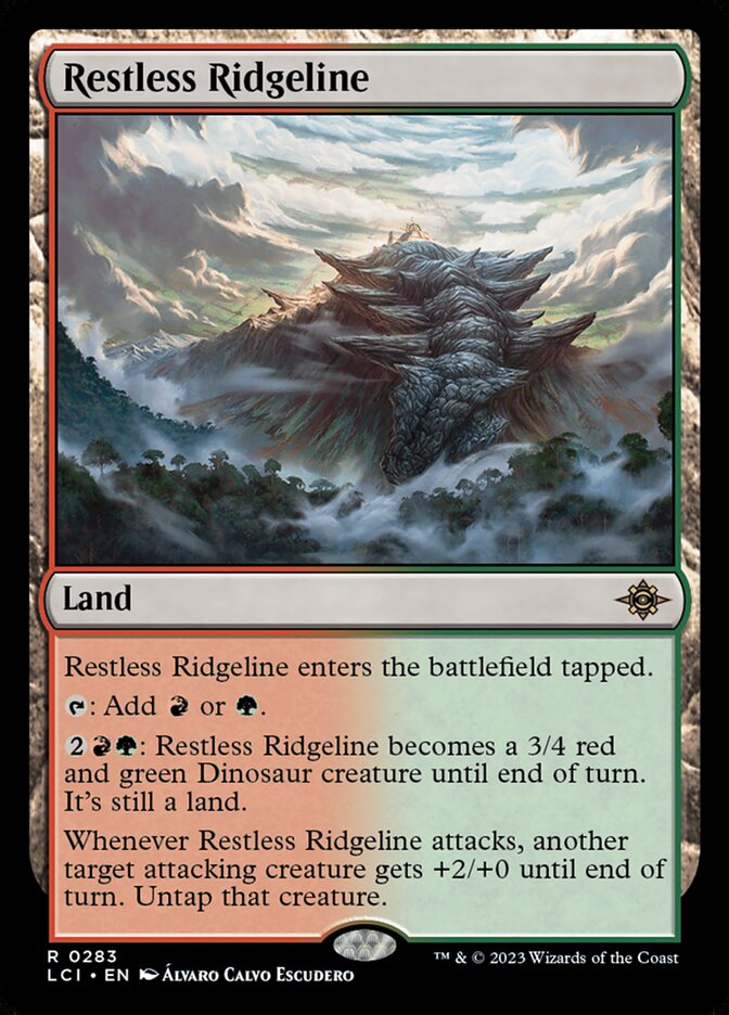 Restless Ridgeline, The lost caverns of ixalan Card Art