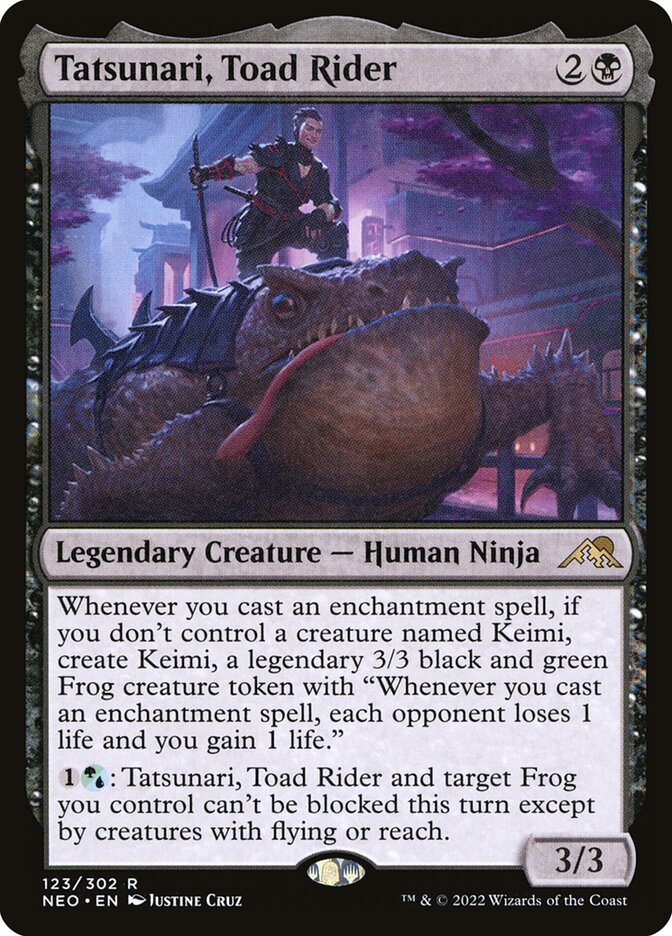 Tatsunari, Toad Rider, Kamigawa: neon dynasty Card Art