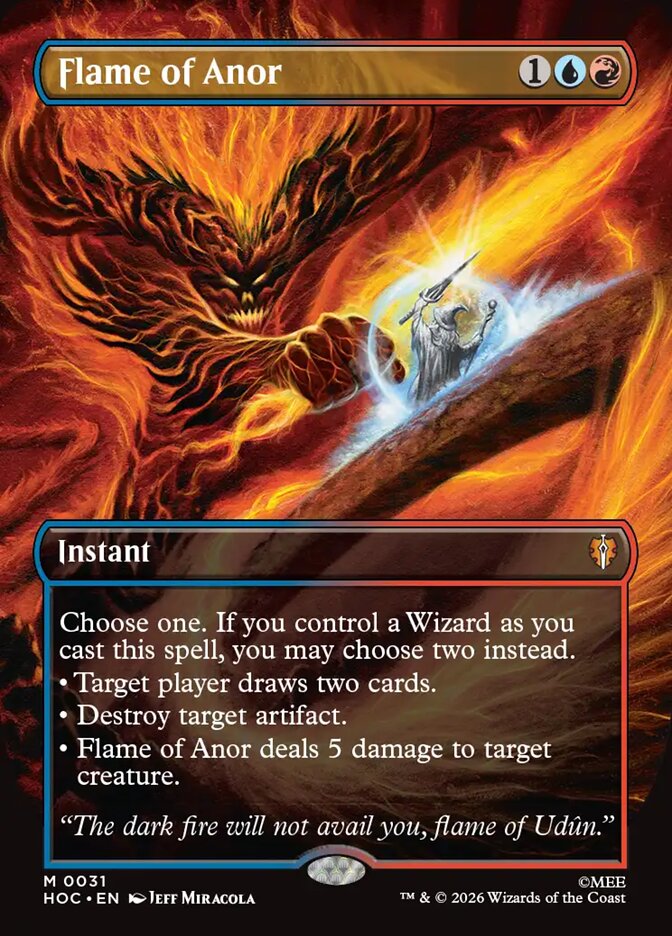 Flame of Anor, The Hobbit Eternal Card Art