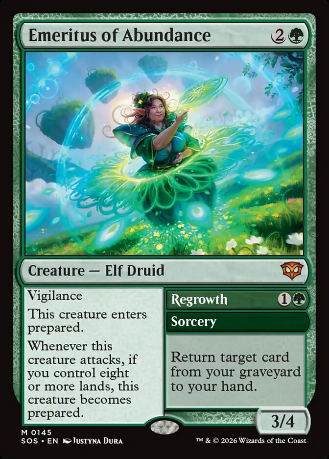Emeritus of Abundance // Regrowth, Secrets Of Strixhaven Card Art