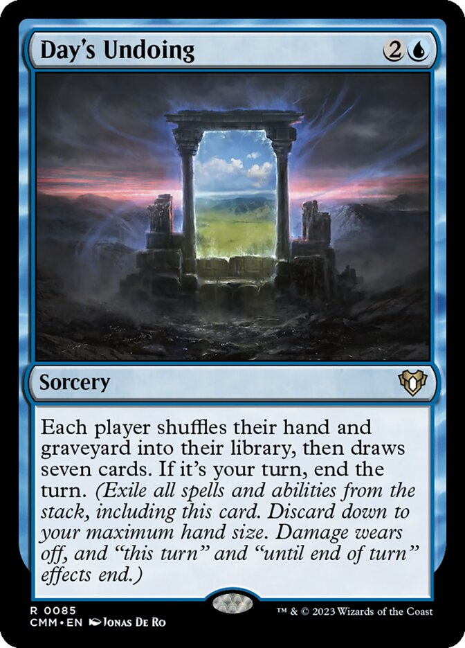 Day's Undoing, Commander Masters Card Art