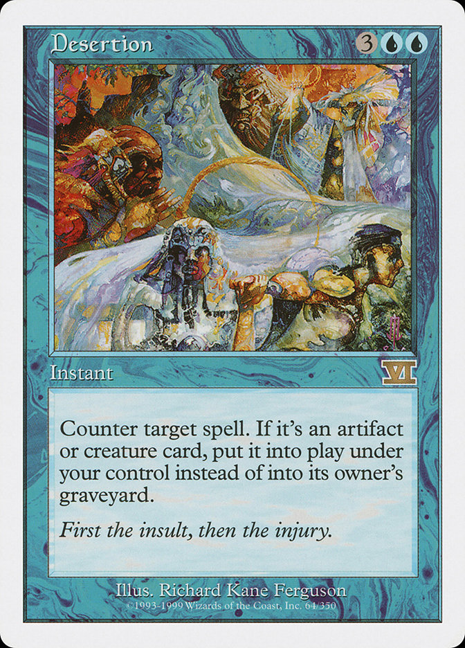 Desertion, Classic sixth edition Card Art