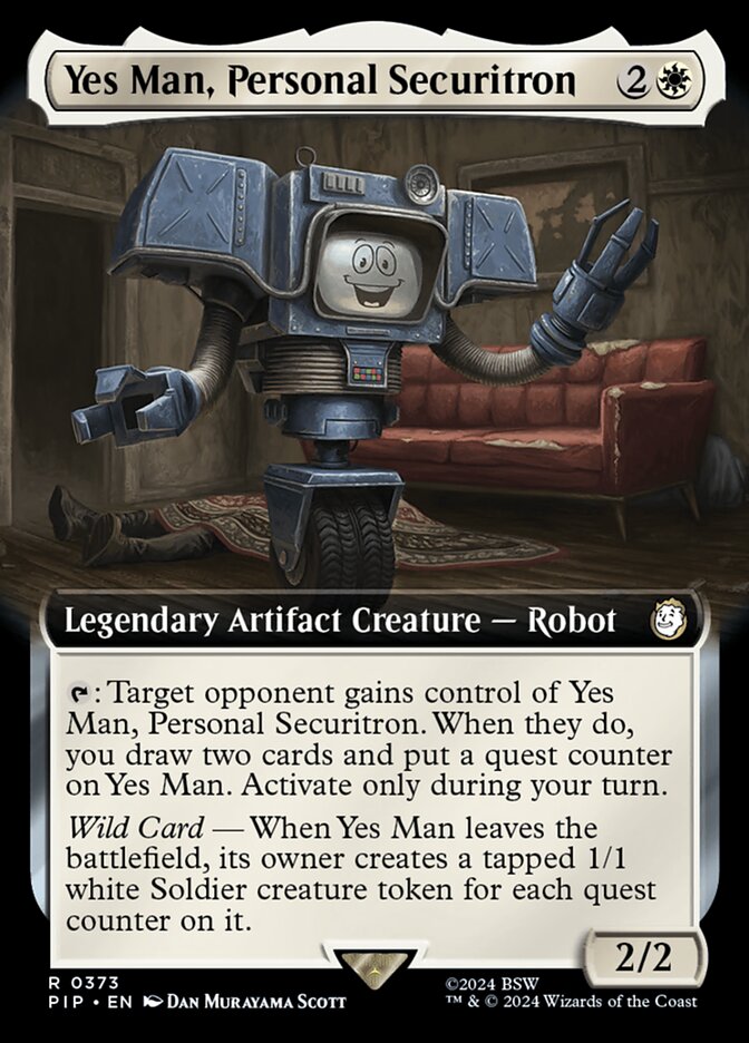 Yes Man, Personal Securitron, Fallout Card Art