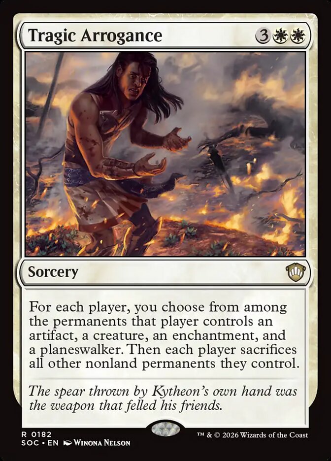 Tragic Arrogance, Secrets Of Strixhaven Commander Card Art
