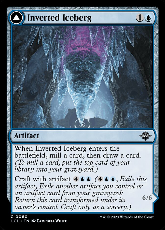 Inverted Iceberg // Iceberg Titan, The lost caverns of ixalan Card Art