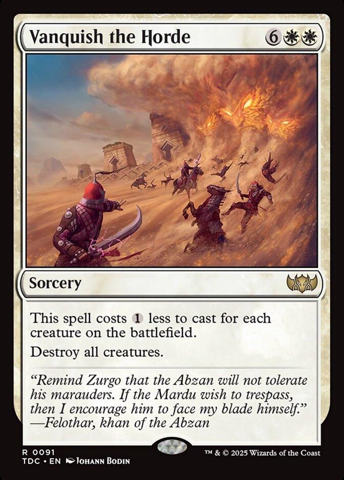 Vanquish the Horde, Tarkir: Dragonstorm Commander Card Art