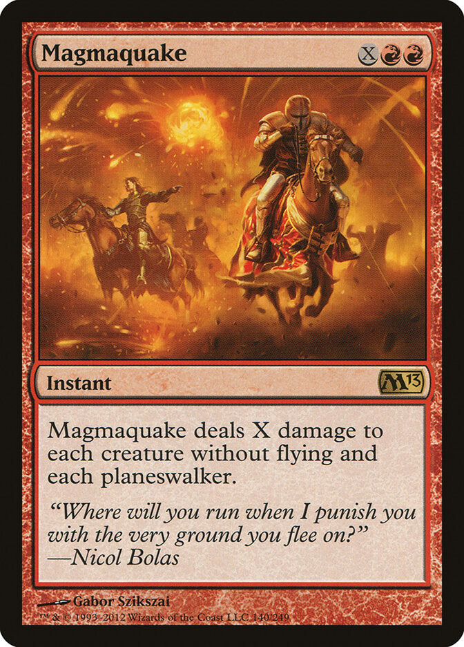 Magmaquake, Magic 2013 Card Art