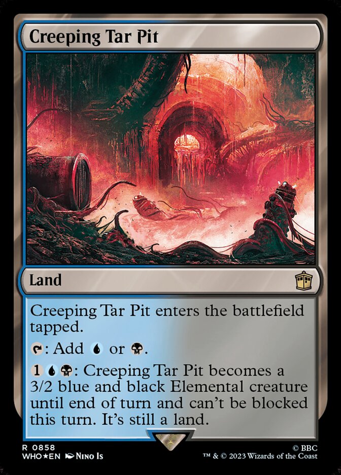 Creeping Tar Pit, Doctor Who Card Art