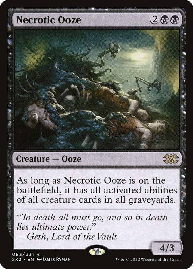 Necrotic Ooze, Double masters 2022 Card Art
