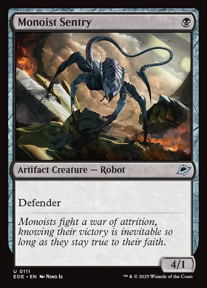 Monoist Sentry, Edge of eternities Card Art