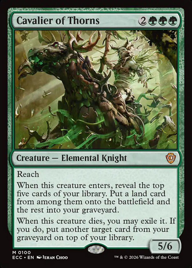 Cavalier of Thorns, Lorwyn Eclipsed Commander Card Art