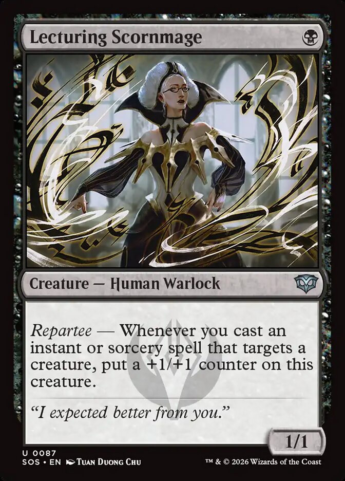 Lecturing Scornmage, Secrets Of Strixhaven Card Art