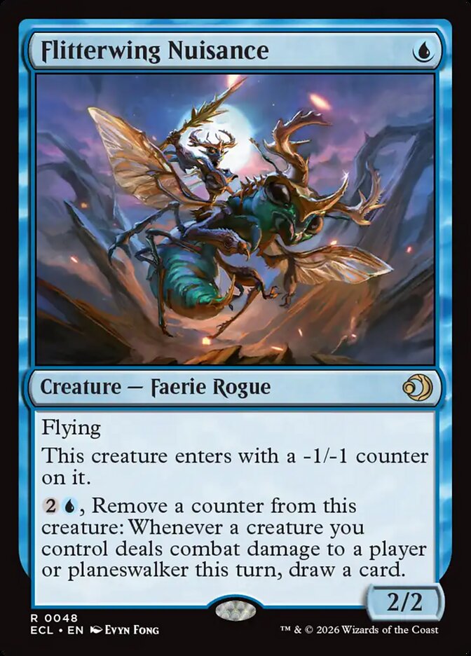 Flitterwing Nuisance, Lorwyn Eclipsed Card Art