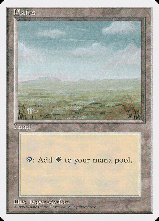 Plains, Fourth edition Card Art