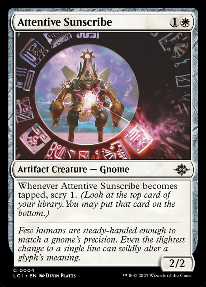 Attentive Sunscribe, The lost caverns of ixalan Card Art