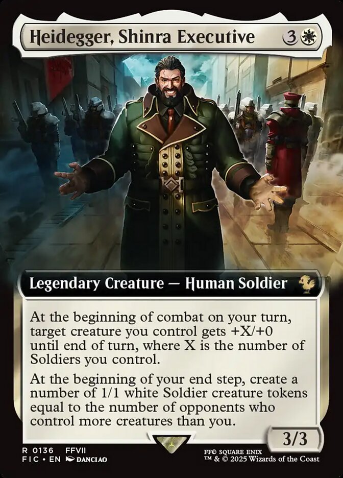 Heidegger, Shinra Executive, Final fantasy commander Card Art