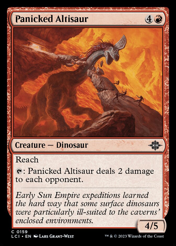 Panicked Altisaur, The lost caverns of ixalan Card Art