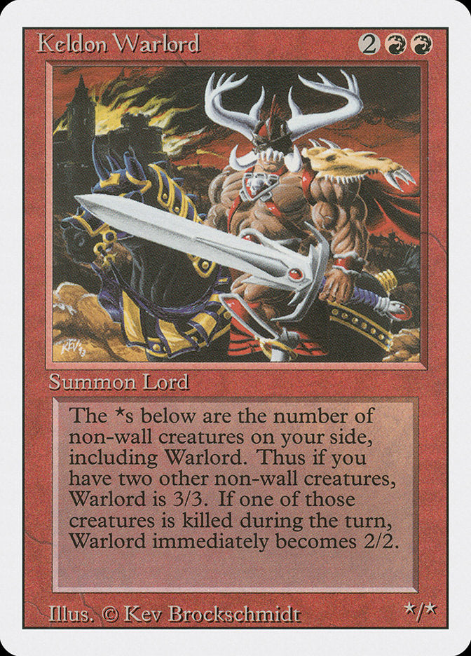Keldon Warlord, Revised edition Card Art