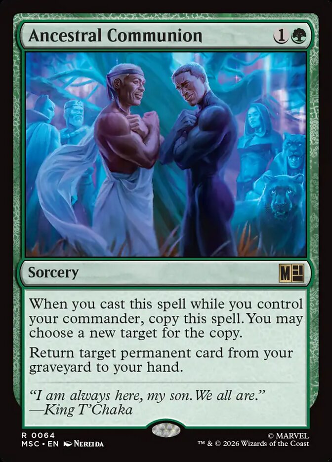 Ancestral Communion, Marvel Super Heroes Commander Card Art