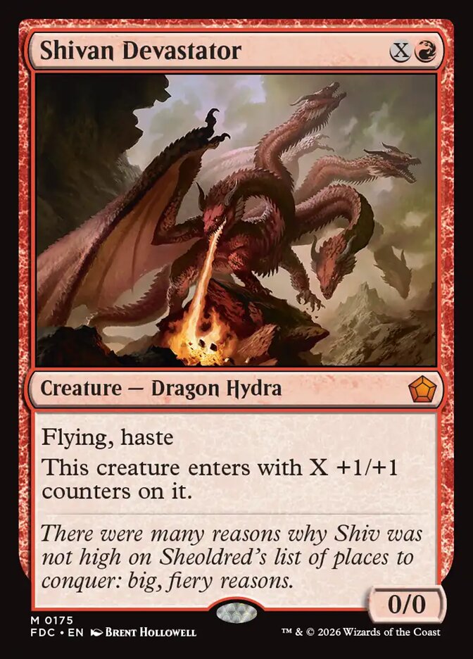 Shivan Devastator, Foundations Commander Card Art