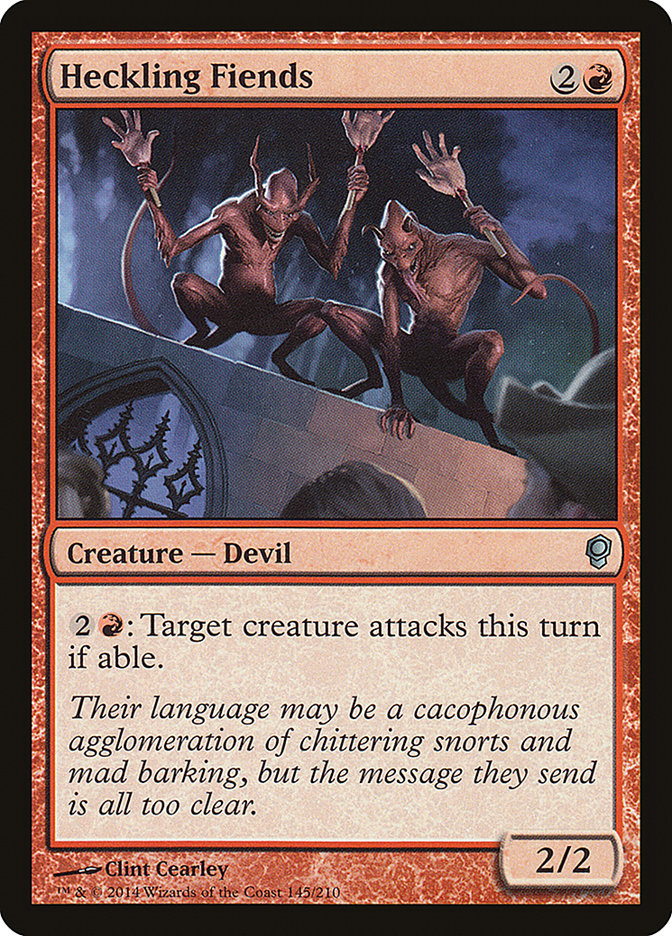 Heckling Fiends, Conspiracy Card Art