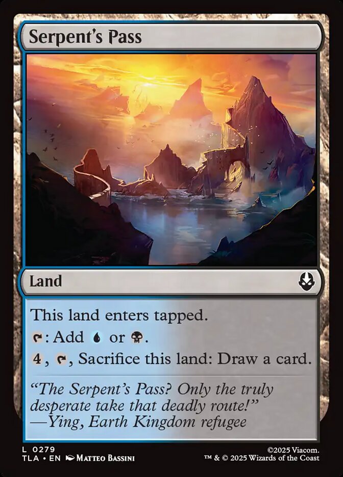 Serpent's Pass, Avatar: The Last Airbender Card Art