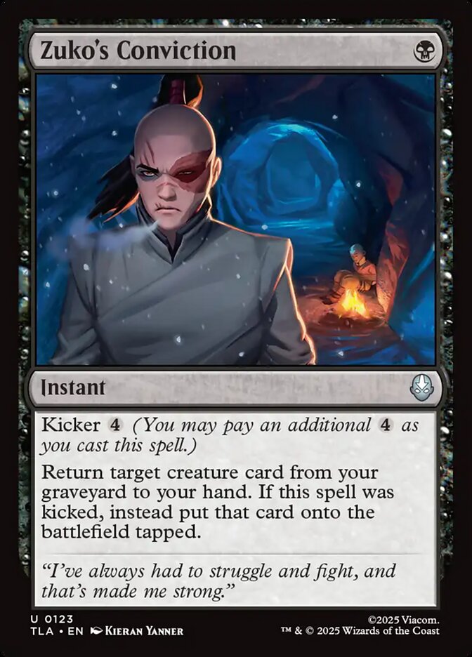 Zuko's Conviction, Avatar: The Last Airbender Card Art