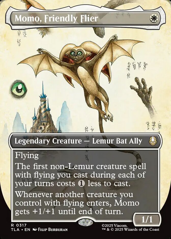 Momo, Friendly Flier, Avatar: The Last Airbender Card Art