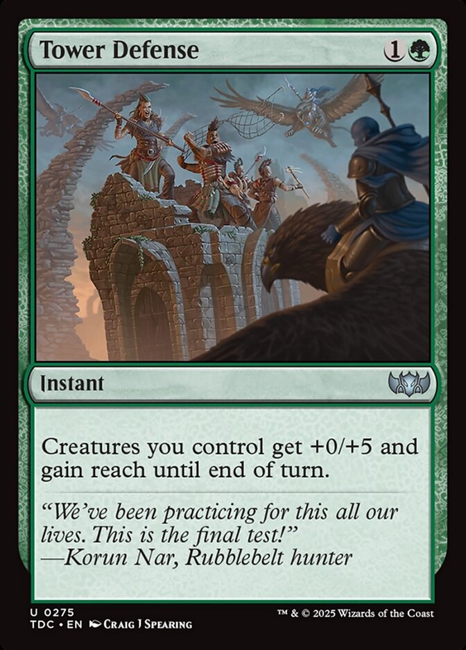 Tower Defense, Tarkir: Dragonstorm Commander Card Art