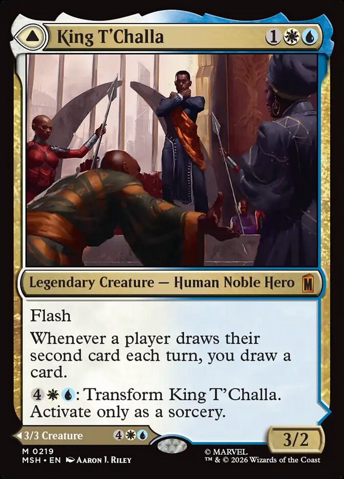 King T'Challa // Black Panther, Hope Enduring, Marvel Super Heroes Card Art