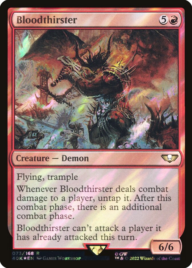 Bloodthirster, Warhammer 40,000 Commander Card Art