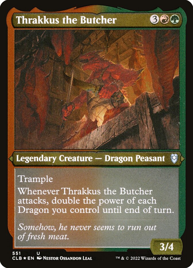 Thrakkus the Butcher, Commander legends: battle for baldur's gate Card Art