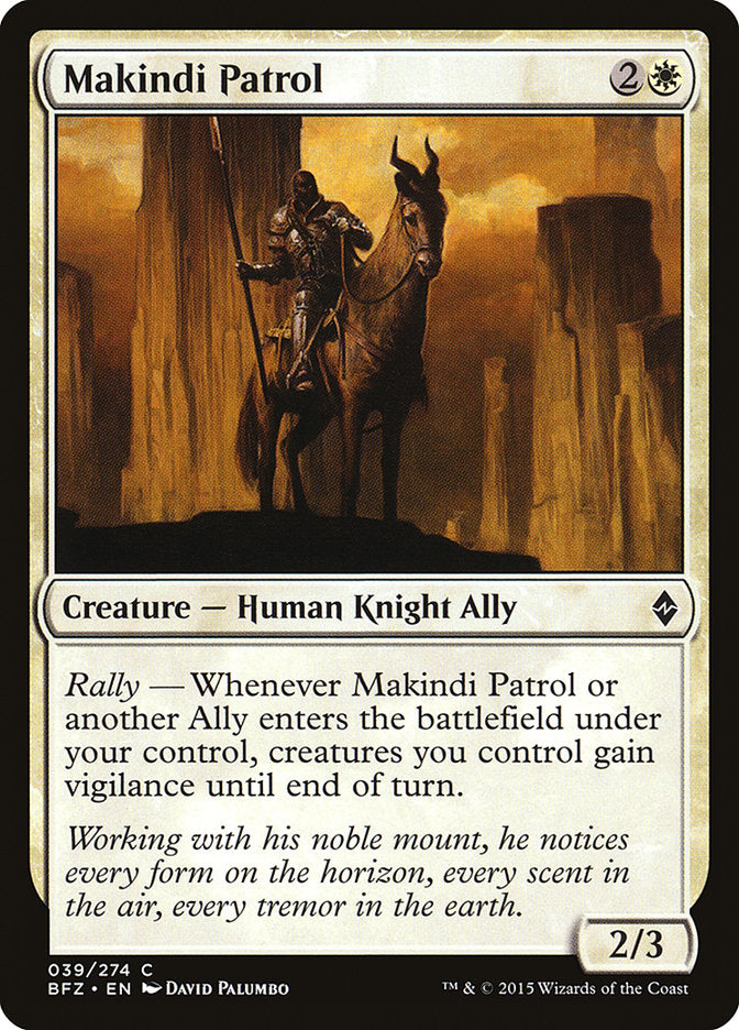 Makindi Patrol, Battle for zendikar Card Art