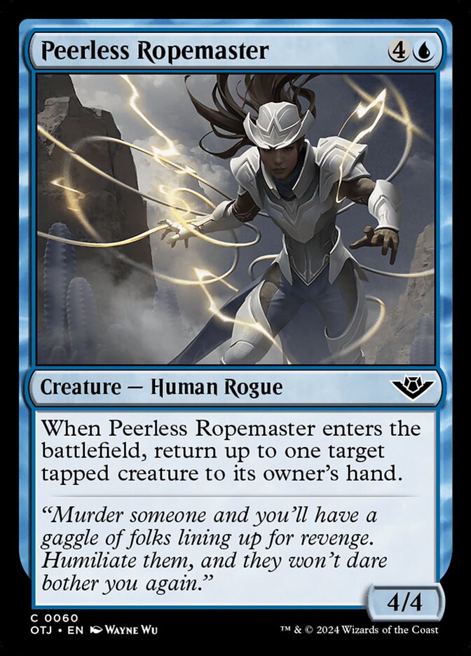 Peerless Ropemaster, Outlaws of thunder junction Card Art