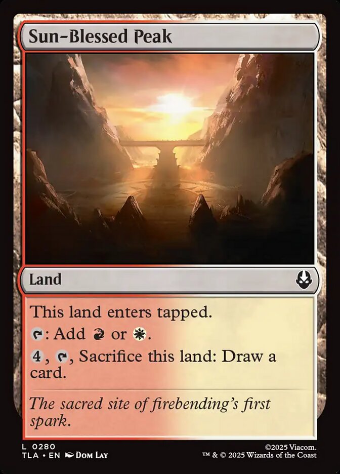 Sun-Blessed Peak, Avatar: The Last Airbender Card Art