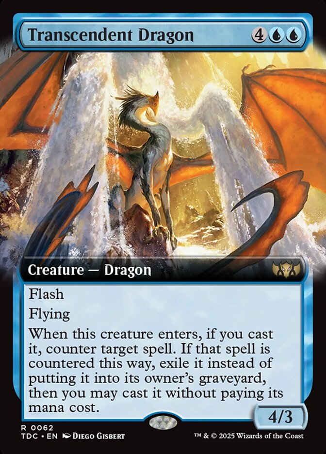 Transcendent Dragon, Tarkir: dragonstorm commander Card Art