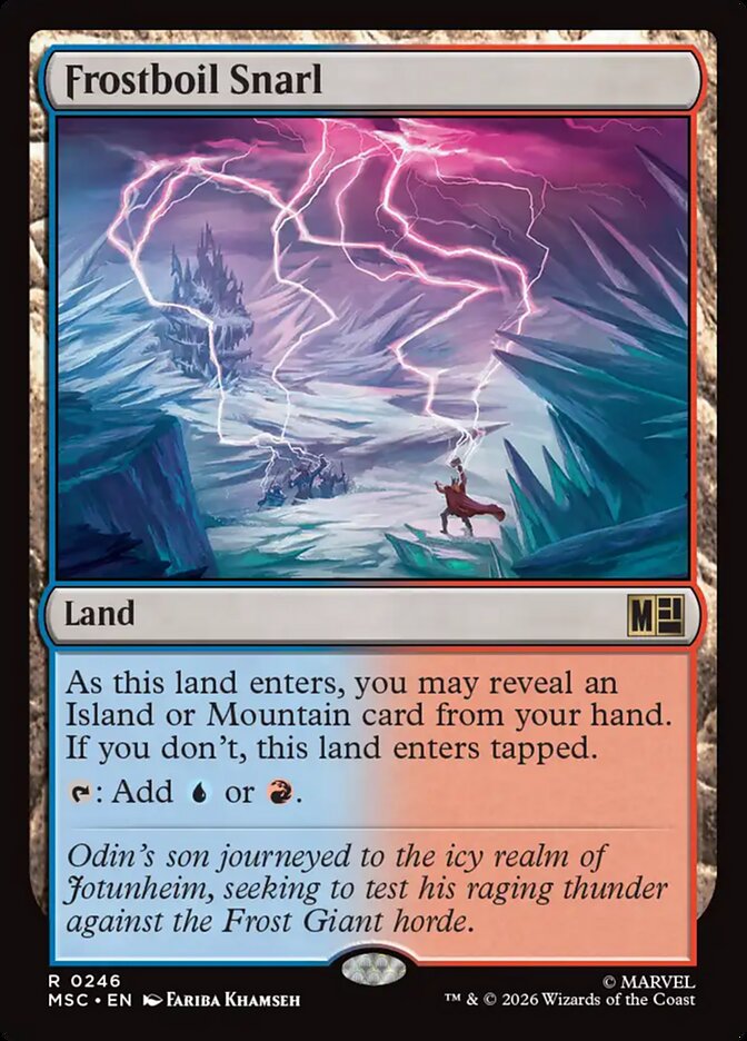 Frostboil Snarl, Marvel Super Heroes Commander Card Art