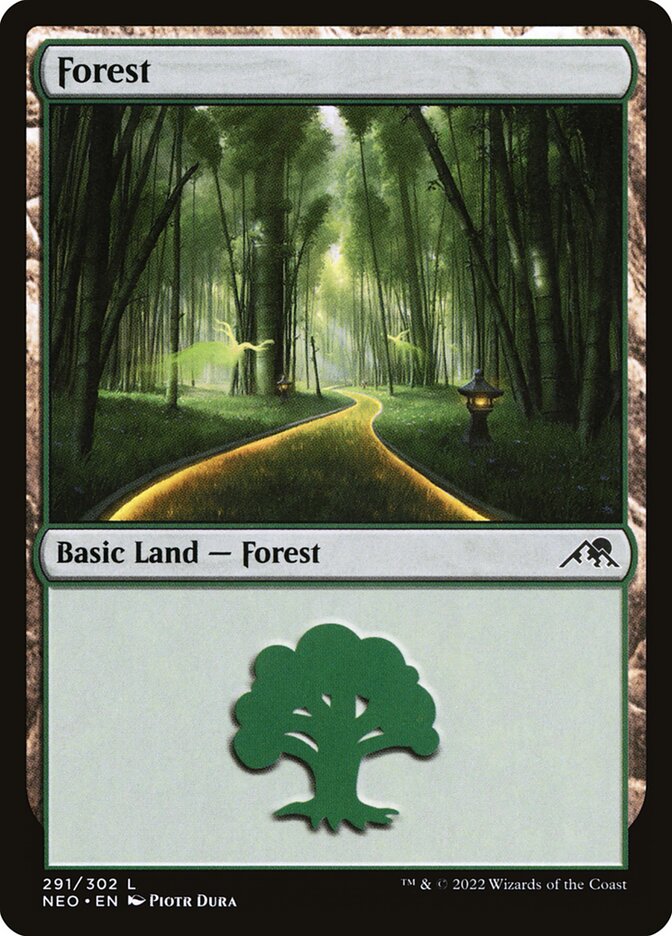 Forest, Kamigawa: Neon Dynasty Card Art