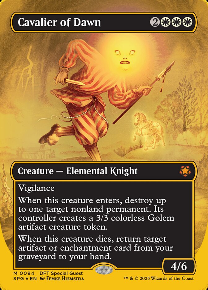Cavalier of Dawn, Special guests Card Art