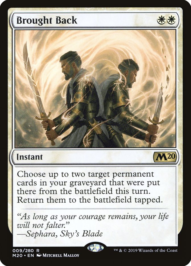 Brought Back, Core Set 2020 Card Art
