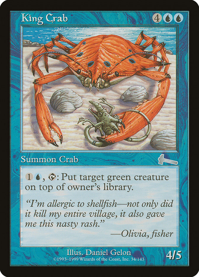 King Crab, Urza's legacy Card Art