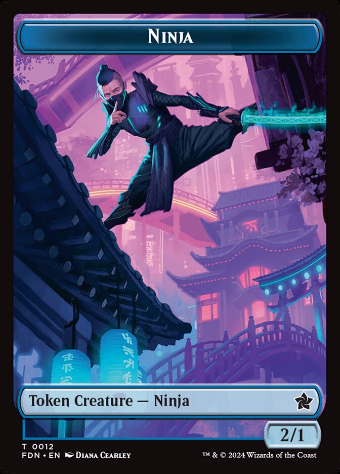 Ninja, Foundations tokens Card Art