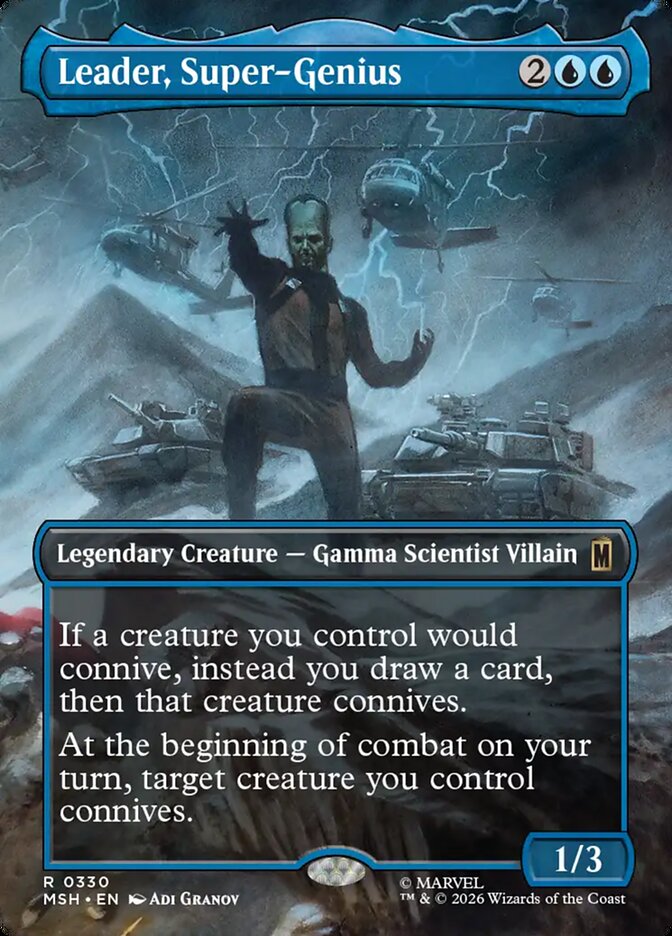 Leader, Super-Genius, Marvel Super Heroes Card Art